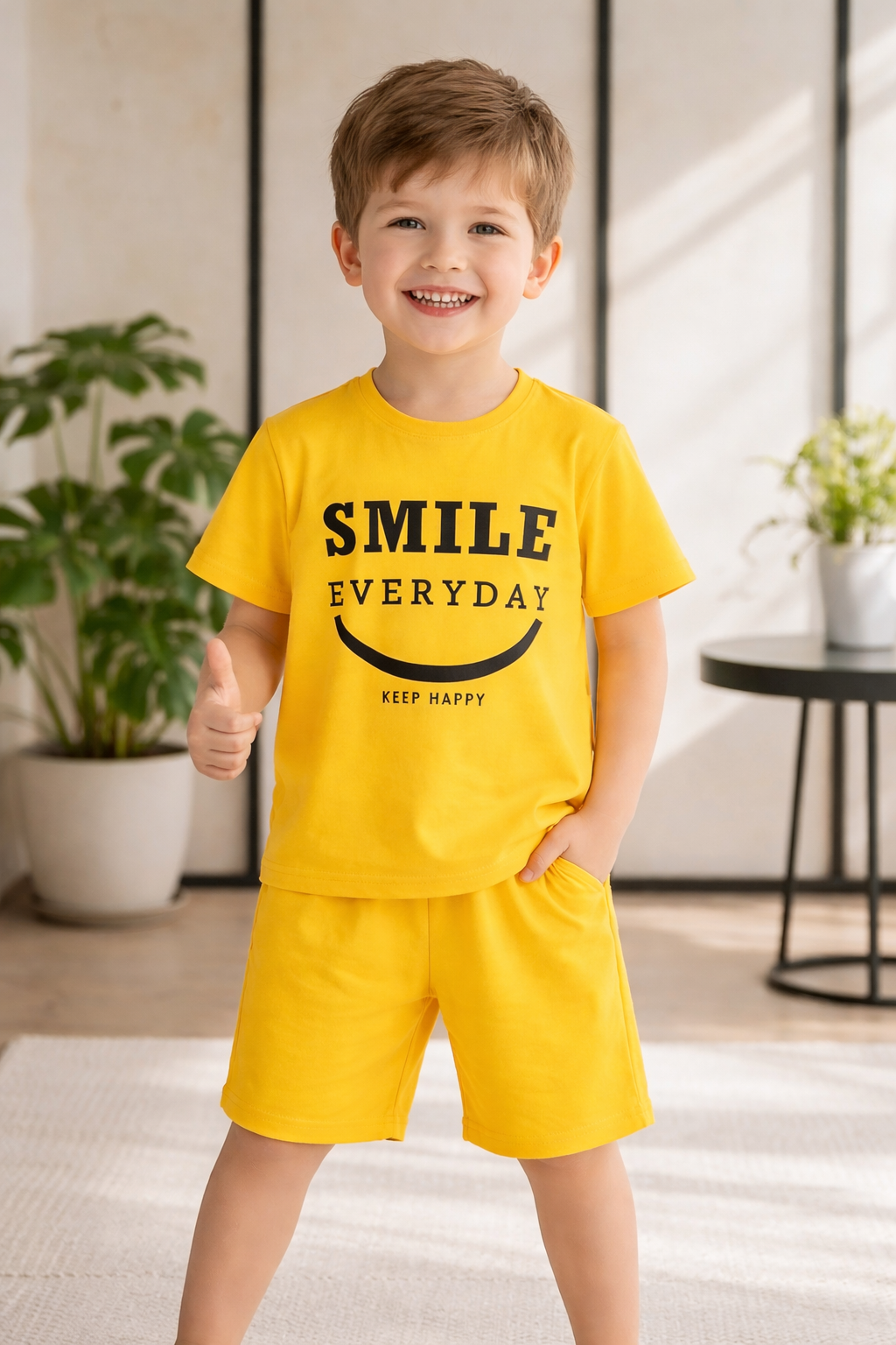 Boys Yellow “Smile Everyday”  Set