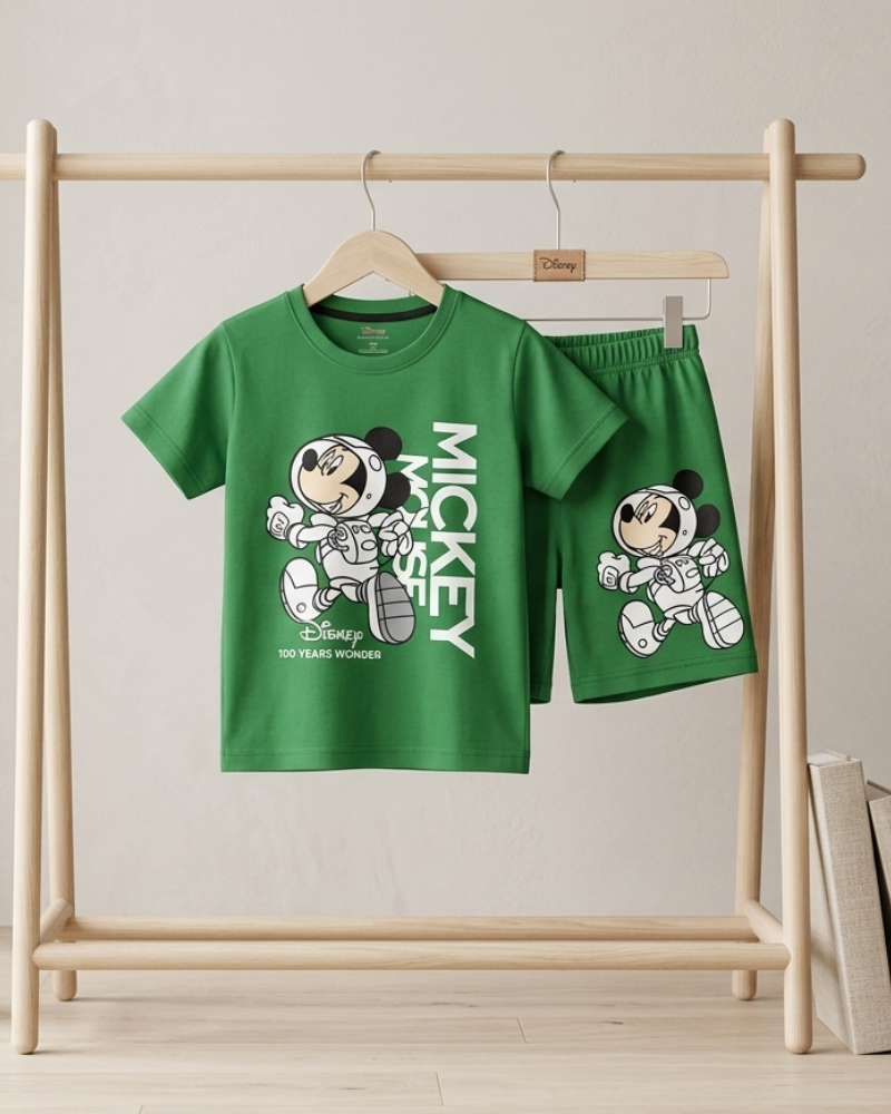 Green Mickey Mouse Adventure Co-Ord Set
