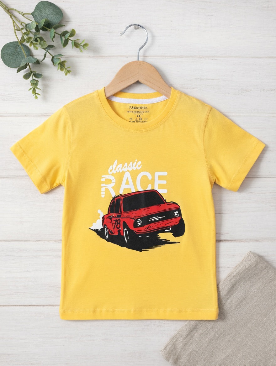 Kids Plain Yellow T-Shirt