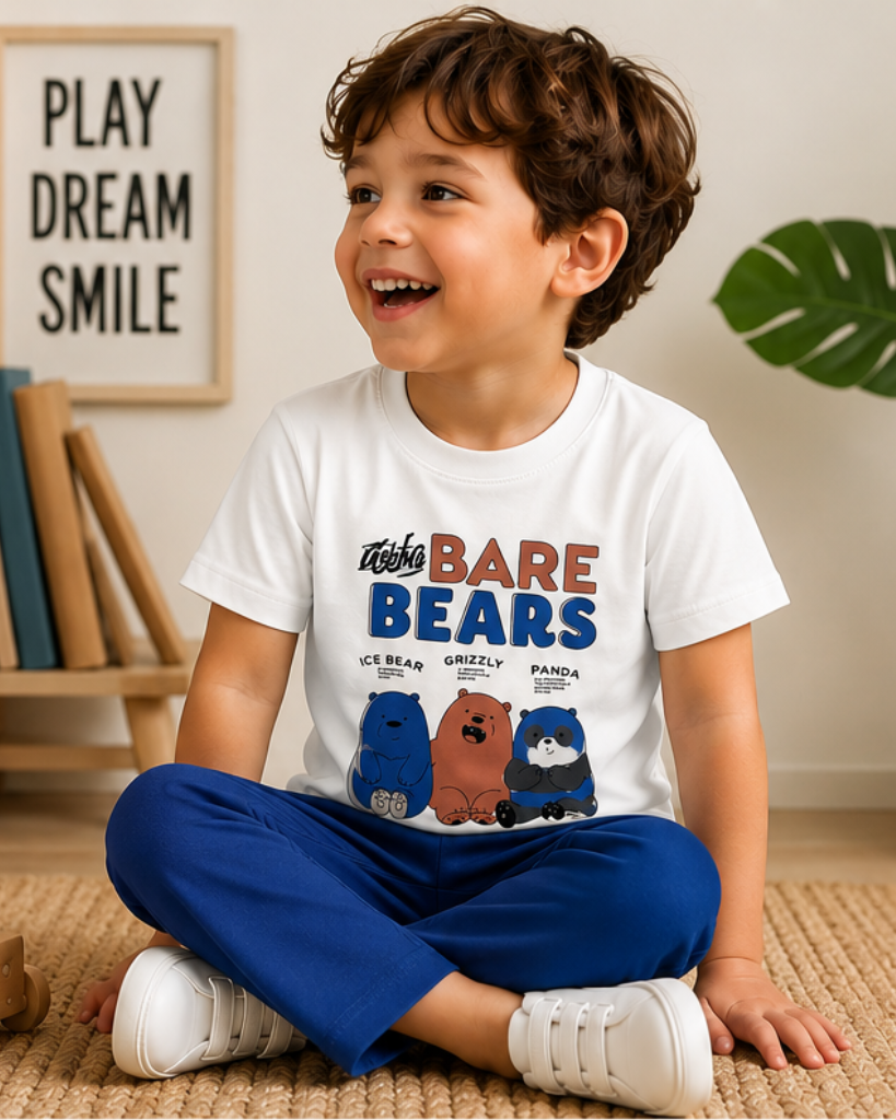 Blue Bare Bear Co-Ord Set