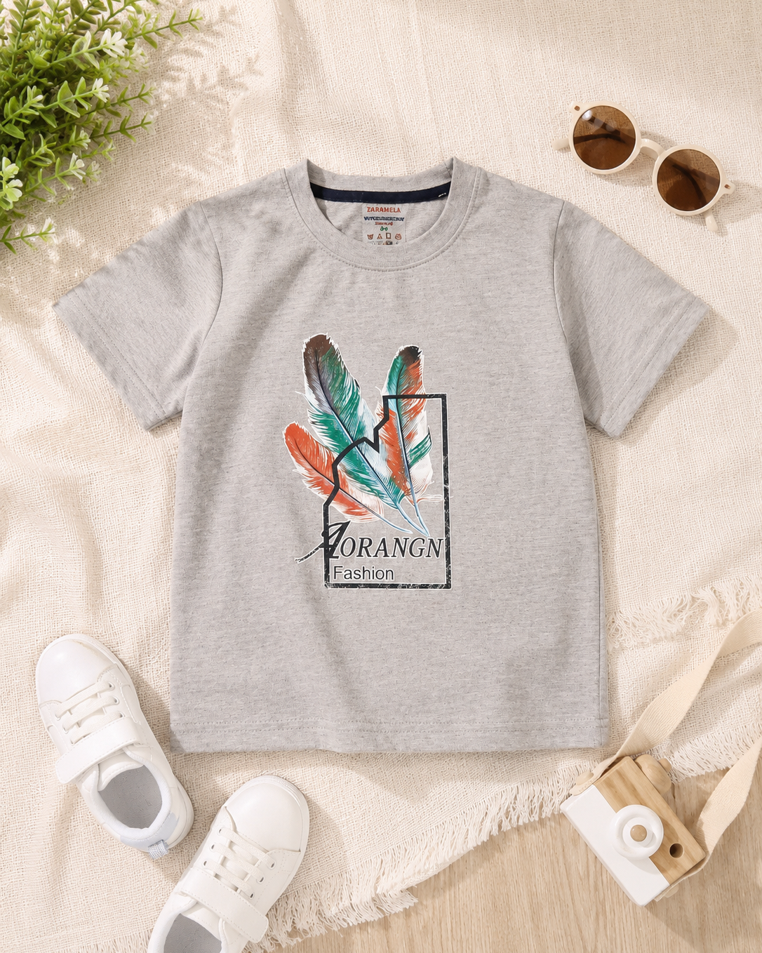 Grey Feather T-shirt